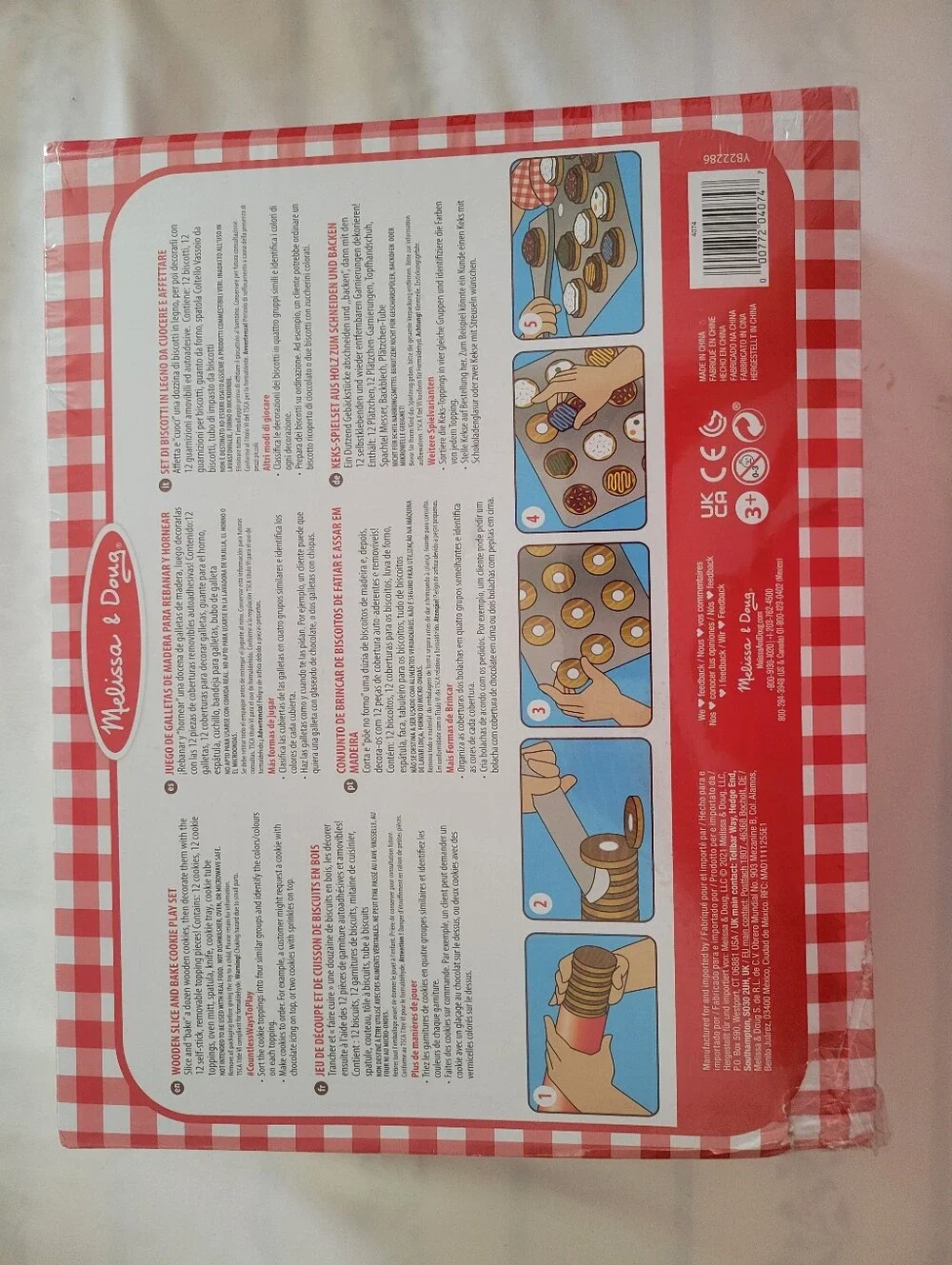 Melissa & Doug Red Play Baking Cookie Stack Set